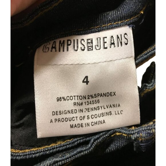 Campus Jeans Penn State Skinny‎ Jeans with Embossed Pocket - Picture 4 of 4